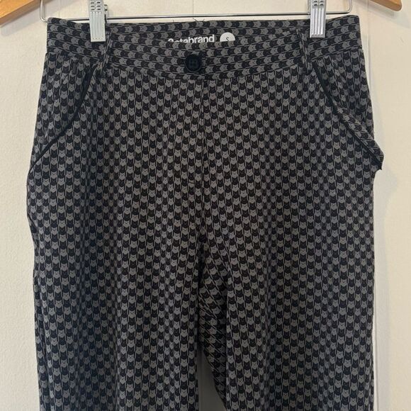 Betabrand Catstooth Dress Pants Black/Gray Cat Print Houndstooth Size Small - Picture 5 of 13